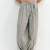 Pantaloni a cavallo basso a quadri Pantaloni a cavallo basso a quadri
