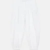 Pantaloni a cavallo basso con elastico in vita Pantaloni a cavallo basso con elastico in vita