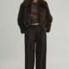 Pantaloni a gamba larga con doppia pince Pantaloni a gamba larga con doppia pince