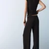 Pantaloni a gamba larga in crêpe Pantaloni a gamba larga in crêpe