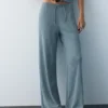 Pantaloni a gamba larga in crêpe Pantaloni a gamba larga in crêpe