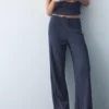 Pantaloni a gamba larga in crêpe Pantaloni a gamba larga in crêpe