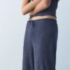 Pantaloni a gamba larga in crêpe Pantaloni a gamba larga in crêpe