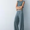 Pantaloni a gamba larga in crêpe Pantaloni a gamba larga in crêpe