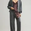 Pantaloni a zampa in maglia Pantaloni a zampa in maglia