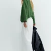 Pantaloni bianchi con doppia pince Pantaloni bianchi con doppia pince