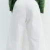 Pantaloni bianchi con doppia pince Pantaloni bianchi con doppia pince