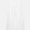 Pantaloni bianchi con doppia pince Pantaloni bianchi con doppia pince