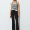 Pantaloni bootcut a vita media Pantaloni bootcut a vita media