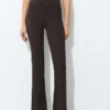 Pantaloni bootcut a vita media Pantaloni bootcut a vita media