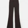 Pantaloni bootcut a vita media Pantaloni bootcut a vita media