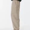 Pantaloni da jogging larghi in velluto a coste