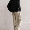 Pantaloni da jogging larghi in velluto a coste