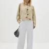 Pantaloni da tuta a gamba larga con cucitura Pantaloni da tuta a gamba larga con cucitura