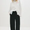 Pantaloni da tuta a gamba larga con cucitura Pantaloni da tuta a gamba larga con cucitura