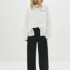 Pantaloni da tuta a gamba larga con cucitura Pantaloni da tuta a gamba larga con cucitura