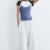 Pantaloni da tuta a gamba larga con orlo regolabile Pantaloni da tuta a gamba larga con orlo regolabile