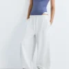 Pantaloni da tuta a gamba larga con orlo regolabile Pantaloni da tuta a gamba larga con orlo regolabile
