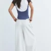 Pantaloni da tuta a gamba larga con orlo regolabile Pantaloni da tuta a gamba larga con orlo regolabile