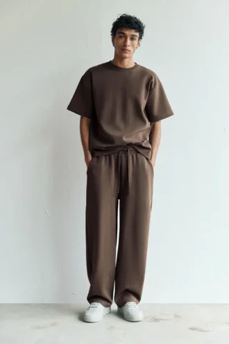 Pantaloni da tuta in interlock a palloncino