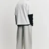 Pantaloni da tuta in interlock a palloncino Pantaloni da tuta in interlock a palloncino