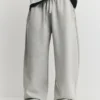 Pantaloni da tuta in interlock a palloncino Pantaloni da tuta in interlock a palloncino
