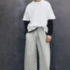 Pantaloni da tuta in interlock a palloncino Pantaloni da tuta in interlock a palloncino