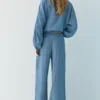 Pantaloni fluidi effetto garza Pantaloni fluidi effetto garza