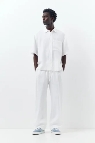 Pantaloni jogger 100% lino