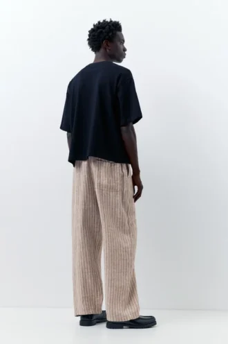 Pantaloni jogger 100% lino