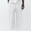 Pantaloni jogger 100% lino Pantaloni jogger 100% lino