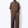 Pantaloni jogger 100% lino Pantaloni jogger 100% lino
