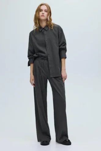 Pantaloni jogger gessati
