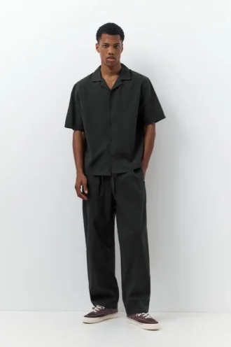 Pantaloni jogger in misto lino