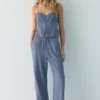 Pantaloni jogger in misto lino Pantaloni jogger in misto lino