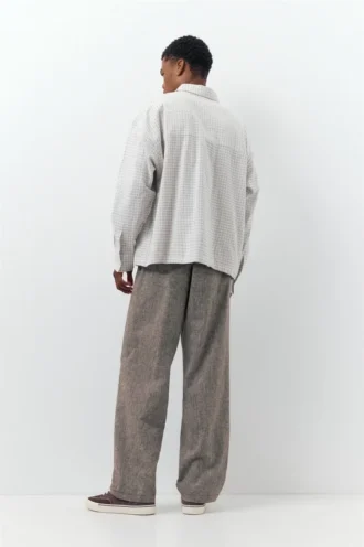 Pantaloni jogger in misto lino