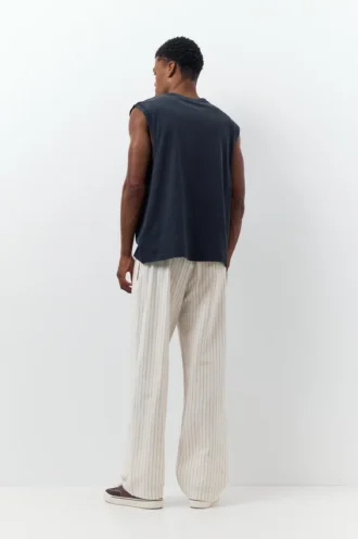 Pantaloni jogger in misto lino