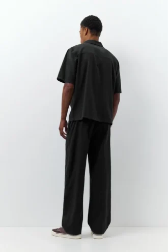 Pantaloni jogger in misto lino