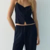 Pantaloni jogger in misto lino Pantaloni jogger in misto lino