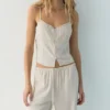 Pantaloni jogger in misto lino Pantaloni jogger in misto lino