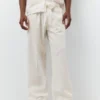 Pantaloni jogger in misto lino Pantaloni jogger in misto lino