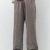 Pantaloni jogger in misto lino Pantaloni jogger in misto lino