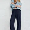 Pantaloni jogger in misto lino Pantaloni jogger in misto lino