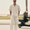 Pantaloni jogger in misto lino Pantaloni jogger in misto lino