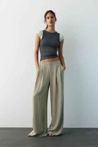 Pantaloni sartoriali con pinces