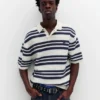 Polo a righe in maglia STWD Polo a righe in maglia STWD