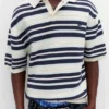 Polo a righe in maglia STWD Polo a righe in maglia STWD
