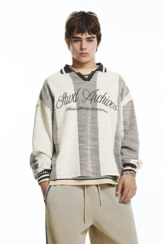Polo da football in maglia a righe STWD