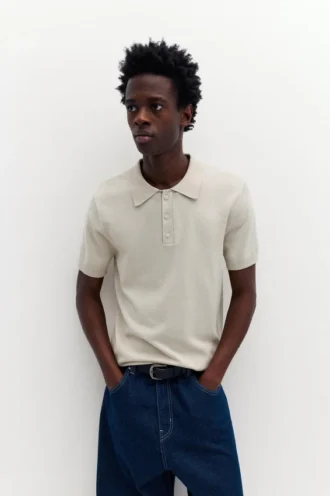 Polo in maglia a maniche corte