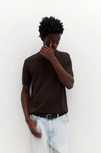 Polo in maglia a maniche corte
